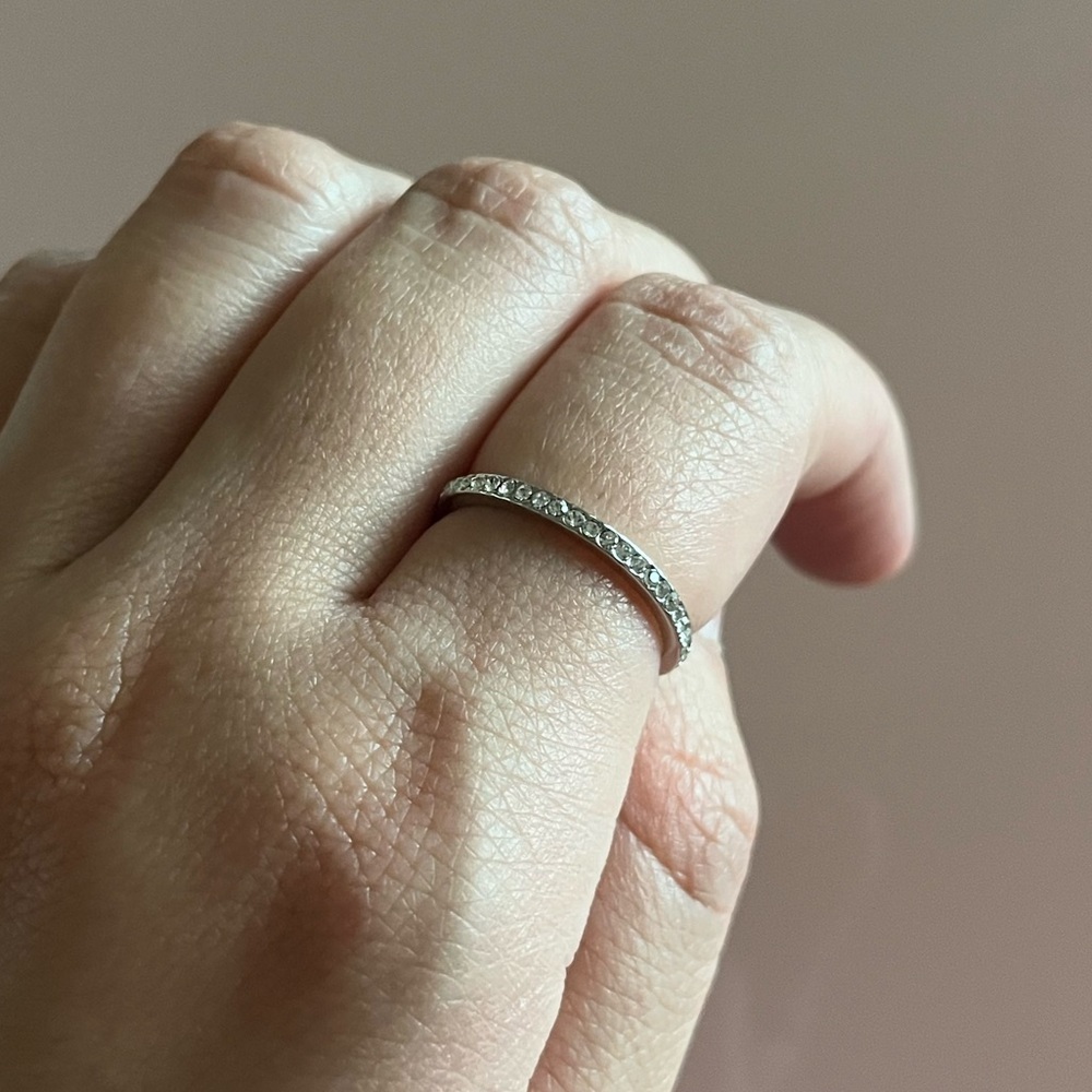 💍 Size 7 Sterling Silver Cubic Zirconia Ring 💍